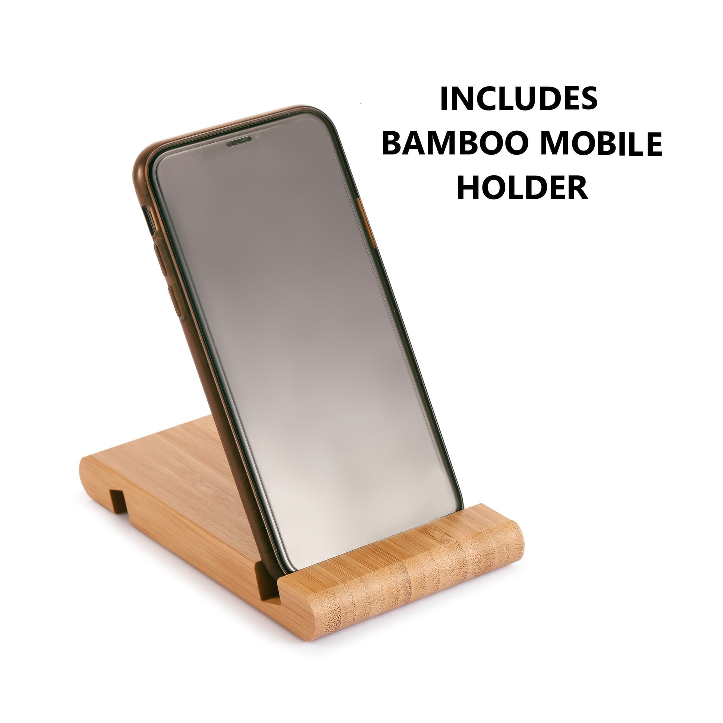 3 Pieces Bamboo Cutting Board with Juice Groove and Mobile Holder included for Home Kitchen